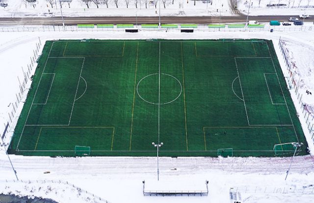 Why Stop Ice Freezing On Soccer Pitches and Football Fields